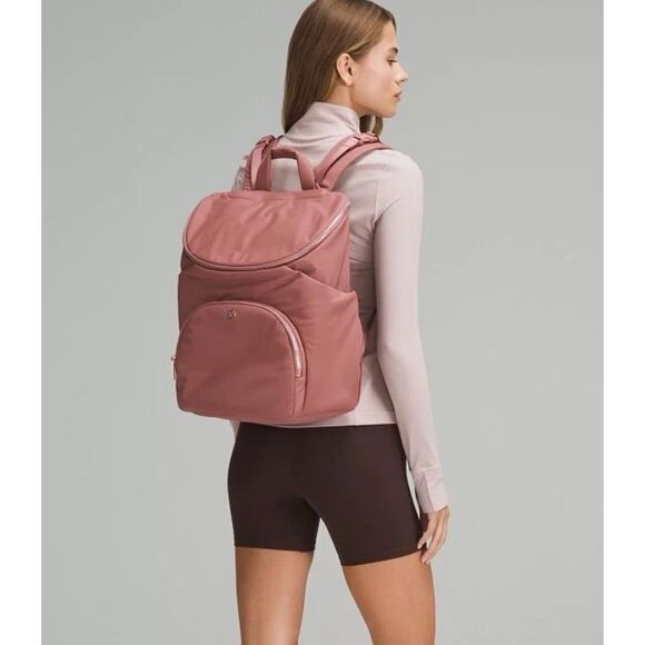 NWT Lululemon New Parent Backpack 17L Spiced Chai & Rose Gold - Picture 2 of 14